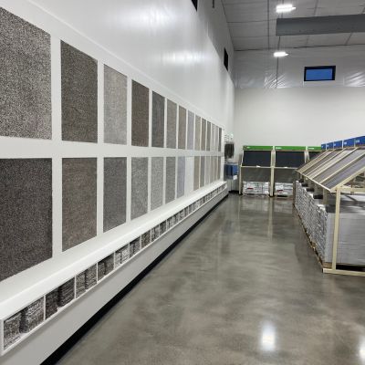 in-stock carpet display at Skelton's Floor Trader Pullman showroom